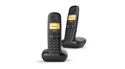 Draadloze telefoon Gigaset A270 Duo Zwart