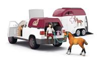 schleich HORSE CLUB mobiele dierenarts met aanhanger 42704 - thumbnail
