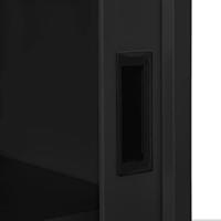 Roldeurkast 90x40x90 cm staal antracietkleurig - thumbnail