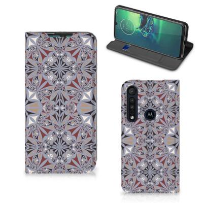 Motorola G8 Plus | Standcase | Flower Tiles