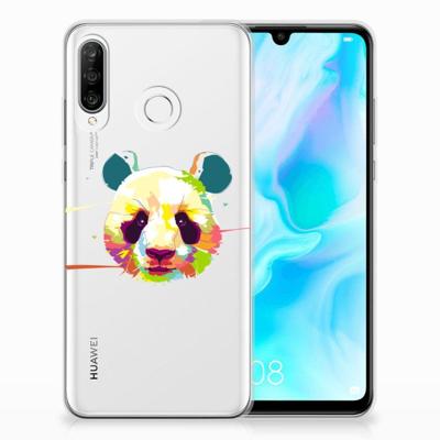 Huawei P30 Lite Telefoonhoesje met Naam Panda Color Huawei P30 Lite Telefoonhoesje met Naam Panda Color