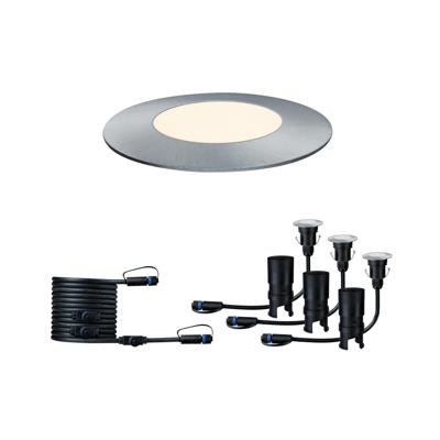 Paulmann 93949 Verlichtingssysteem Plug&Shine LED-buiteninbouwlampen (uitbreidingsset) Set van 3 stuks LED 7.5 W Warmwit Zilver Paulmann 93949 Verlichtingssysteem Plug&Shine LED-buiteninbouwlampen (uitbreidingsset) Set van 3 stuks LED 7.5 W Warmwit Zilver