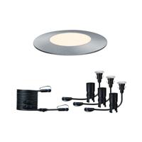 Paulmann 93949 Verlichtingssysteem Plug&Shine LED-buiteninbouwlampen (uitbreidingsset) Set van 3 stuks LED 7.5 W Warmwit Zilver - thumbnail