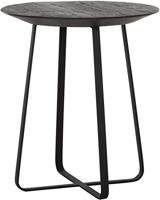 DTP Home Bijzettafel 'Neptunes' Teakhout, 40cm, kleur Zwart - thumbnail