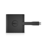 Dell USB-C Adapter DA200 - HDMI/VGA/RJ45/USB - Zwart - thumbnail