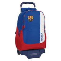 Schoolrugzak met Wielen F.C. Barcelona Blauw Kastanjebruin 32 x 44 x 16 cm - thumbnail