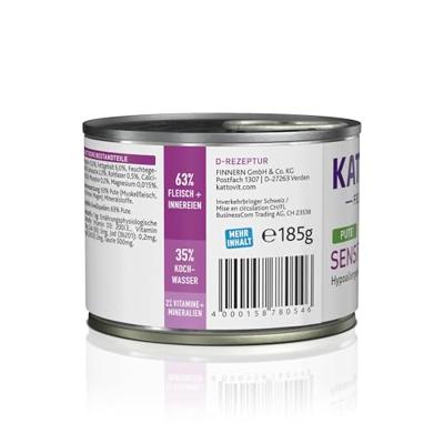 KATTOVIT Sensitive Turkey - nat kattenvoer - 185g