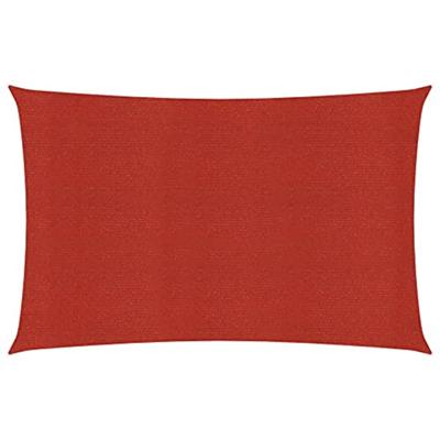 VidaXL Zonnezeil 160 g/m² 2,5x3,5 m hdpe rood