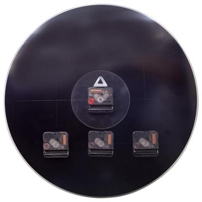 NeXtime NE-8197ZW Wereldtijden Klok - Stille Wandklok - 43cm - Zwart - Glazen Klok - - "Big City" NeXtime NE-8197ZW Wereldtijden Klok - Stille Wandklok - 43cm - Zwart - Glazen Klok - - "Big City"