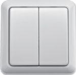 AWST-8802 Draadloze wandschakelaar dubbel Klik aan Klik uit - thumbnail