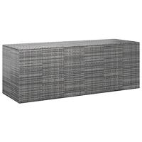 Tuinbox 291x100,5x104 cm polyetheen rattan grijs - thumbnail