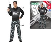 Kostuums voor Volwassenen S.W.A.T. Politie - Maat: XXL - Maat: XXL - thumbnail