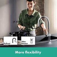 Hansgrohe Aqittura M91 Filter systeem 210, uittrekbare uitloop, 1jet, sBox, starter set, chroom - thumbnail
