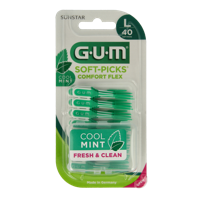 GUM Soft picks comfort flex mint large 40 Stuks - thumbnail