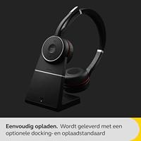 Jabra Evolve 75 Second Edition - UC On Ear headset Radiografisch, Bluetooth, Kabel Stereo Zwart Ruisonderdrukking (microfoon), Noise Cancelling Headset, Incl. - thumbnail