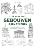 Deltas Stap voor stap gebouwen leren tekenen hobbyboek - thumbnail