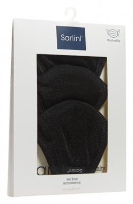 Sarlini mondkapjes polyester zwart one size 3 stuks Sarlini mondkapjes polyester zwart one size 3 stuks