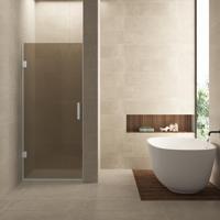 Nisdeur Wiesbaden Less 80x200 cm 8 mm Nano Vintage Brons Glas Geborsteld Staal - thumbnail