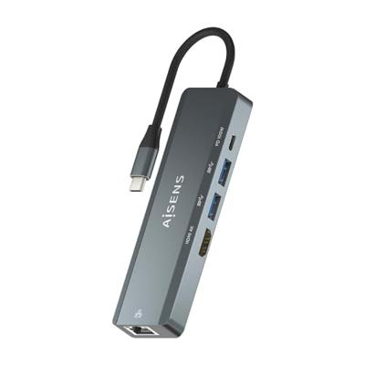 Aisens ASUC-5P011-GR USB-hub, grijs, 1 stuk