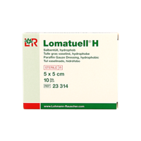 Lomatuell H gaasverband 5cm x 5cm 10 Stuks - thumbnail