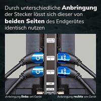 Oehlbach D1C42533 HDMI-kabel HDMI Aansluitkabel HDMI-A-stekker, HDMI-A-stekker 3.00 m Zwart 8K UHD, Afgeschermd (drievoudig) - thumbnail