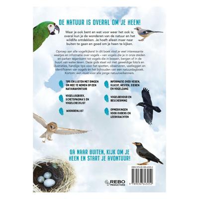 Rebo Publishers Vogels - gids en natuurdagboek voor kinderen