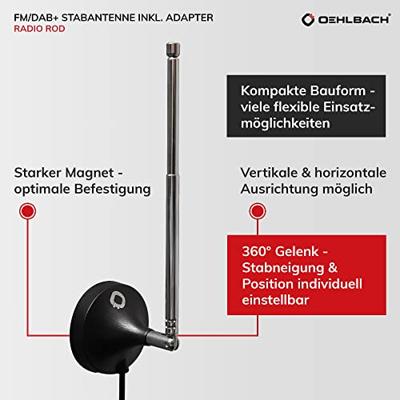 Oehlbach Radio Rod DAB+ kamerantenne