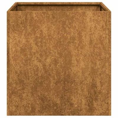 Plantenbak roestig 40x40x40 cm weervast staal