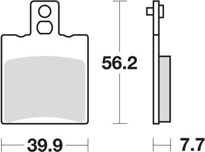 TRW remblokken "mcb 708 brake pad mcb 708 ec organic