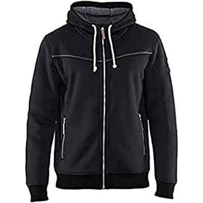 Blåkläder 4933 Hoodie met rits gevoerd zwart - maat XL