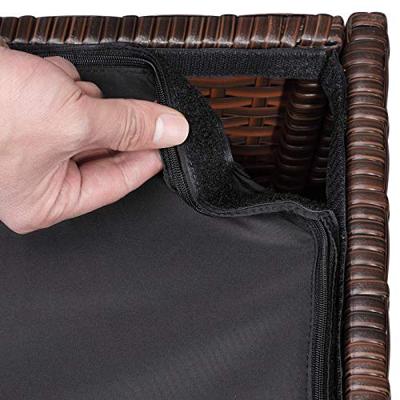 Polyrattan Kussenbox Bruin 318L