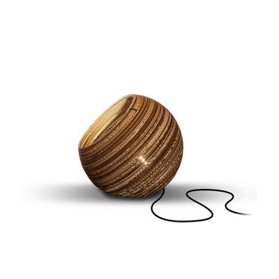 Think Paper Tafellamp Globe 290 Ø 29 cm bruin