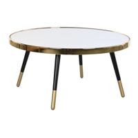 Hoofdtafel DKD Home Decor Glamour Gouden Zilverkleurig Staal Spiegel 82,5 x 82,5 x 40 cm - thumbnail