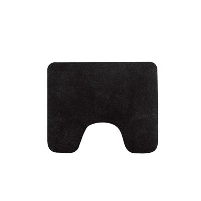 Toiletmat Zwart Caen 60X50cm Toiletmat Zwart Caen 60X50cm