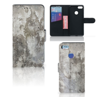 Motorola Moto E6 Play Bookcase Beton Print - thumbnail