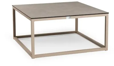 Tierra Outdoor bijzettafel rio coffee table large trespa ophira 80x80x40cm champagne