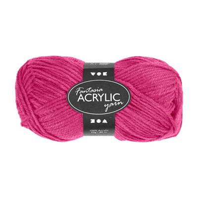 Creativ Company Acrylgaren neon - neon roze, 50gr