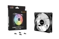 Be Quiet! light wings lx pwm rgb case fan (zwart, 120 x 120 x 25 mm) - thumbnail