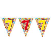 Folat BV Mini vlaggenlijn blocks 7 jaar, 3mtr. - thumbnail