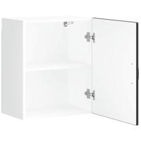 Keukenwandkast Lucca bewerkt hout zwart - thumbnail