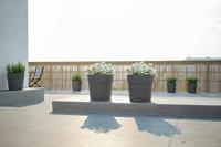 Bloempot en ronde Capri -capri - Plastic - Watertank - Diameter 50 cm - Wit - Artevasi - thumbnail