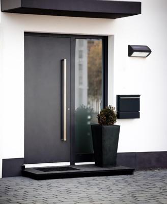 Searchlight WandlampSolar zwart - 67422BK-PIR