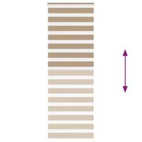 Zebra Blind 85x200 cm stofbreedte 80,9 cm polyester zandbruin - thumbnail