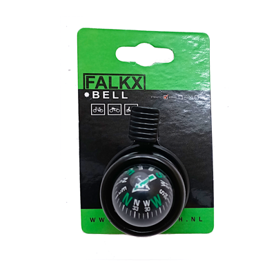 Falkx compass fietsbel met kompas