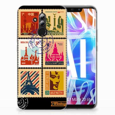 Huawei Mate 20 Lite | Silliconen Back Cover | Postzegels Huawei Mate 20 Lite | Silliconen Back Cover | Postzegels
