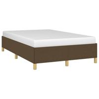 Bedframe zonder matras 120x190 cm stof donkerbruin - thumbnail
