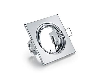 Trio Vierkante inbouwspotJura 8cm chroom - 650000106