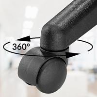 Casaria Verstelbare Draaikruk - 46/60cm Zithoogte - Blauw - thumbnail