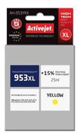 Activejet AH-953YRX inkt (vervanging HP 953XL F6U18AE; Premium; 25 ml; geel) - thumbnail