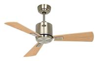 CasaFan ECO NEO III 92 MA-AH/BU WiFi Flügel Ahorn/Buche Plafondventilator 12 W (Ø x h) 92 cm x 360 mm Antiek-messing Met afstandsbediening, Timer, Met - thumbnail